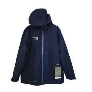 EDDIE BAUER WeatherEdge‎ 3-in-1 Jacket Navy Hooded Waterproof NEW 3XL